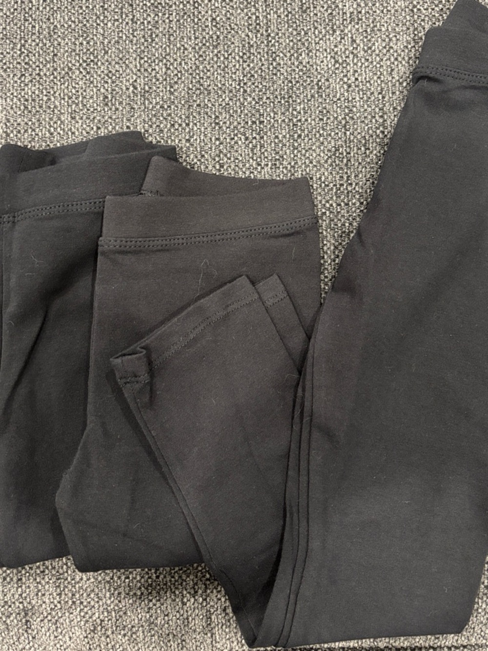 Amazon Essentials Little Girl's Girls' 3-Pack Leggings Pants, Black/Black/Black